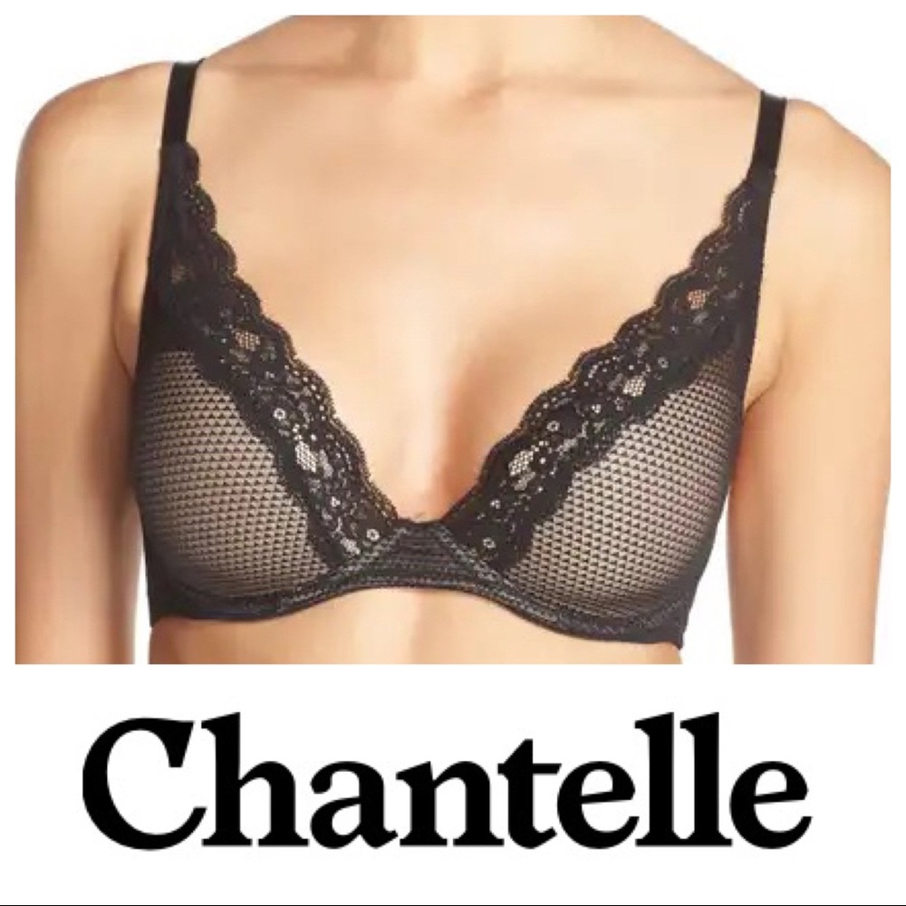 Chantelle Brooklyn Underwire T-Shirt Bra, 34B, Black